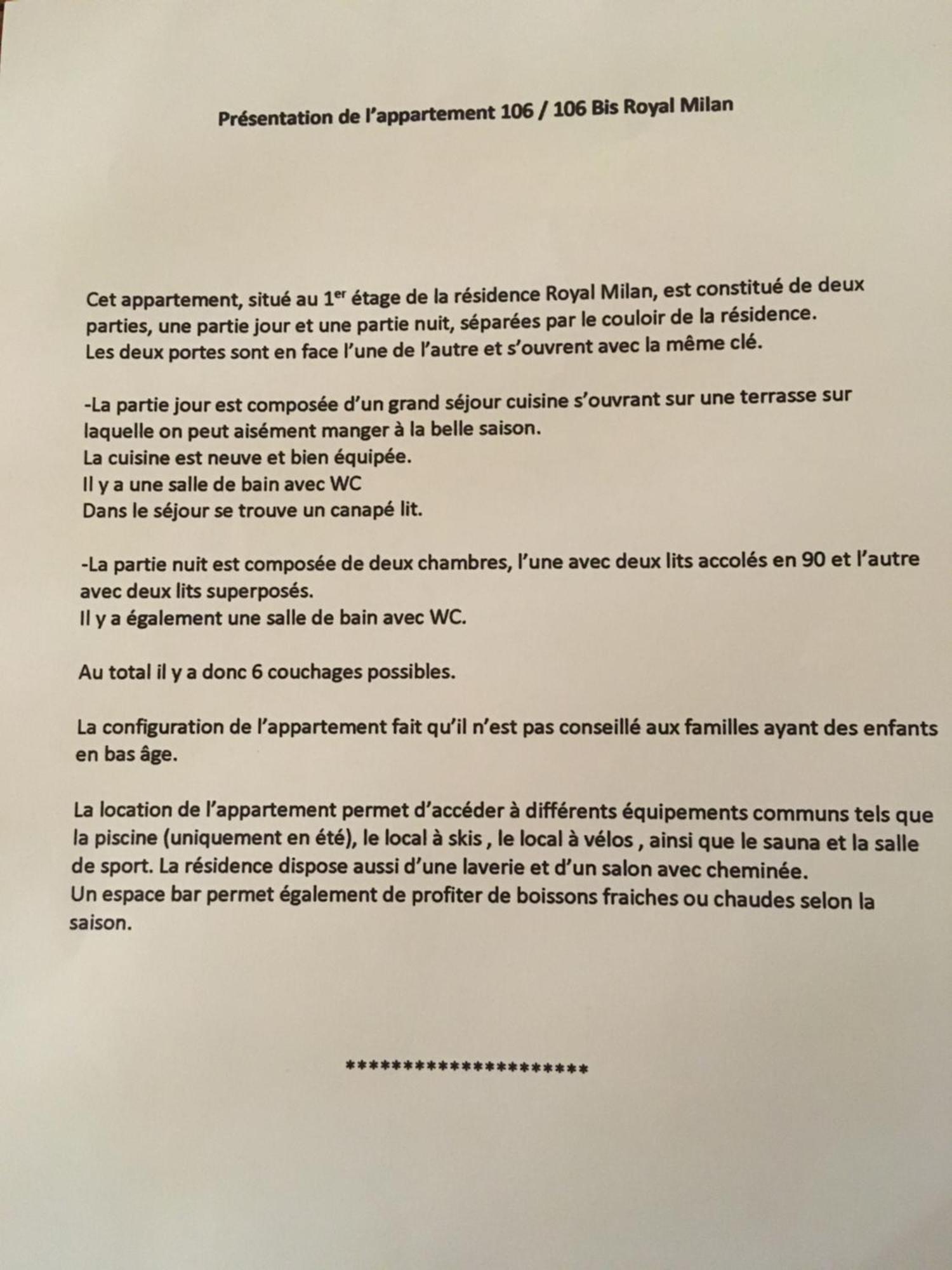 Appartement Royal Milan A Deux Cles Partie Nuit Et Partie Jour Сен-Лари-Сулан Екстериор снимка